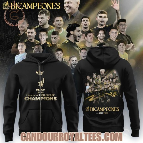 Mexico 2025 Concacaf Gold Cup Champions Bicampeones Tshirt, Hoodie