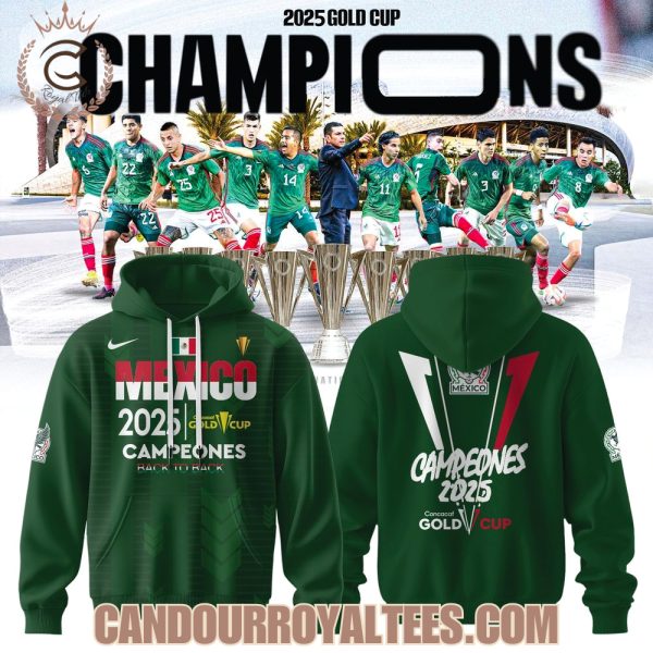 México campeón de la Copa Oro de la CONCACAF 2025 Green Tshirt, Hoodie