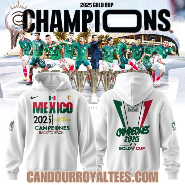 México campeón de la Copa Oro de la CONCACAF 2025 White Tshirt, Hoodie