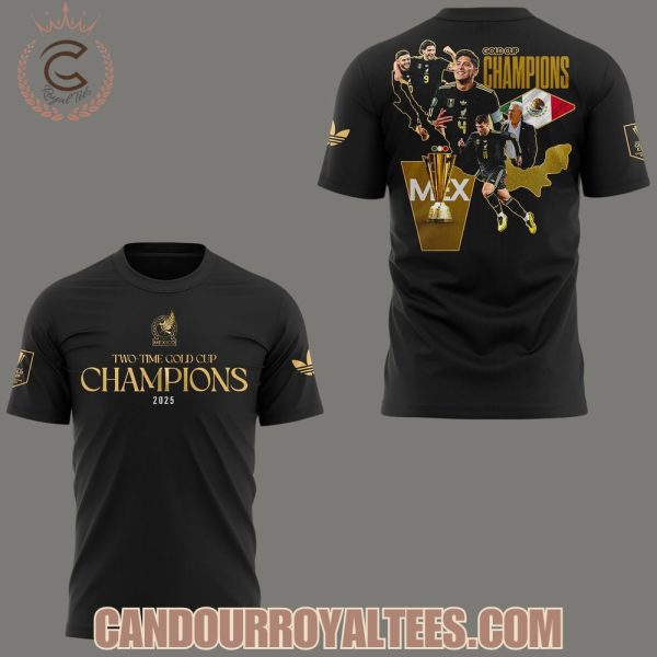 Mexico Two-Time Gold Cup Champions 2025 Tshirt, Hoodie, Cap