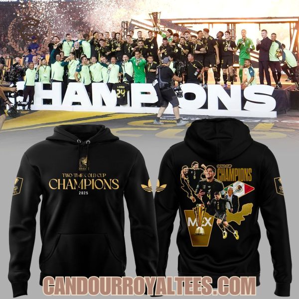 Mexico Two-Time Gold Cup Champions 2025 Tshirt, Hoodie, Cap
