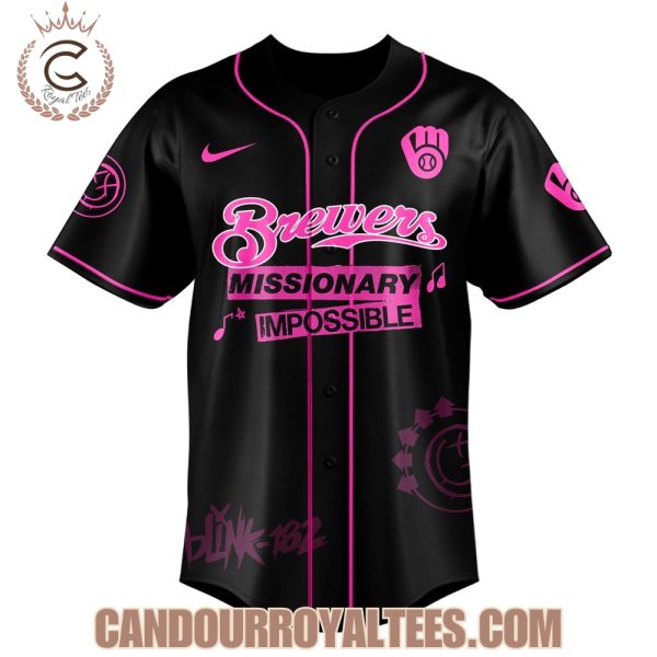 Milwaukee Brewers x Blink-182 Missionary Impossible Tour 2025 Jersey