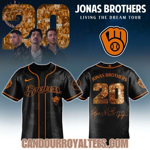 Milwaukee Brewers x Jonas Brothers Living The Dream Tour 2025 Jersey