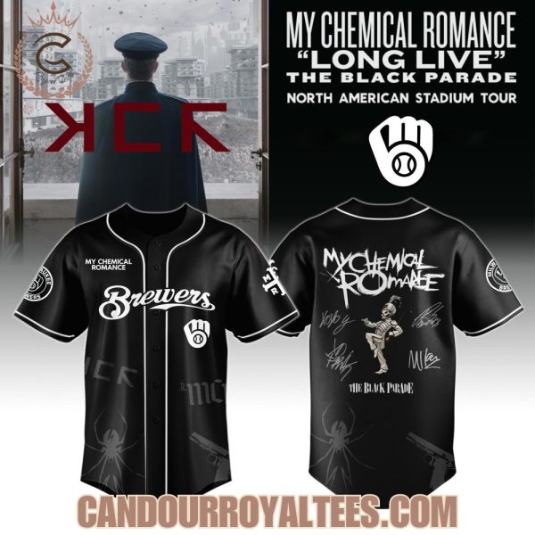Milwaukee Brewers x My Chemical Romance “Long Live The Black Parade” North American Stadium Tour Jersey