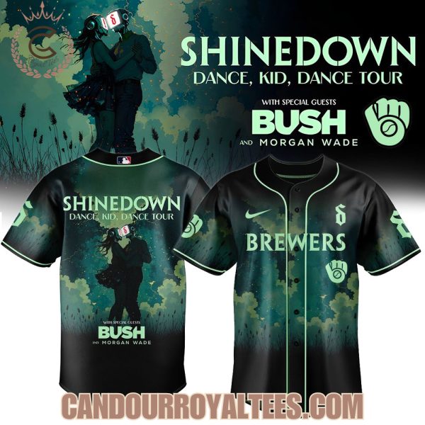 Milwaukee Brewers x Shinedown Dance, Kid, Dance Tour Merch 2025 Baseball Jersey