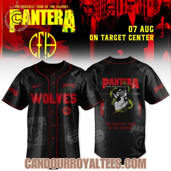 Minnesota Timberwolves x PANTERA The Heaviest Tour of The Summer 2025 Jersey