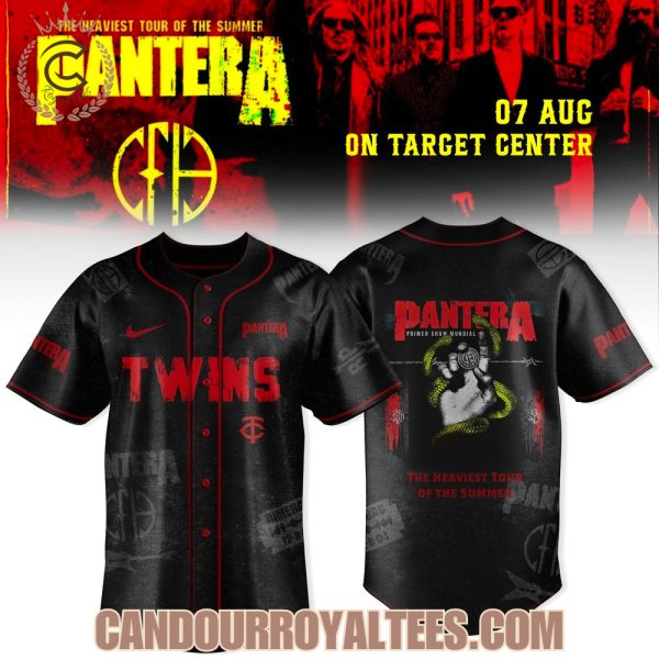 Minnesota Twins x PANTERA The Heaviest Tour of The Summer 2025 Jersey