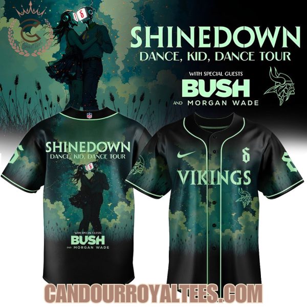 Minnesota Vikings x Shinedown Dance, Kid, Dance Tour Merch 2025 Baseball Jersey