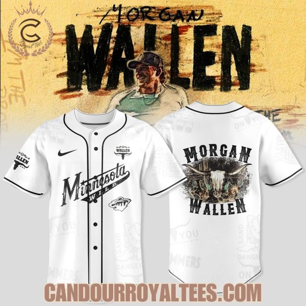 Minnesota Wild x Morgan Wallen tour Merch 2025 Jersey