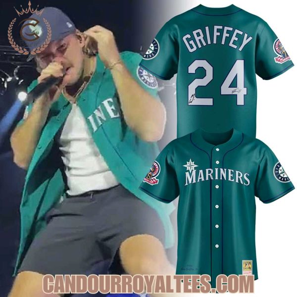 Morgan Wallen x Seattle Mariners 1995 Ken Griffey JR Signature Jersey
