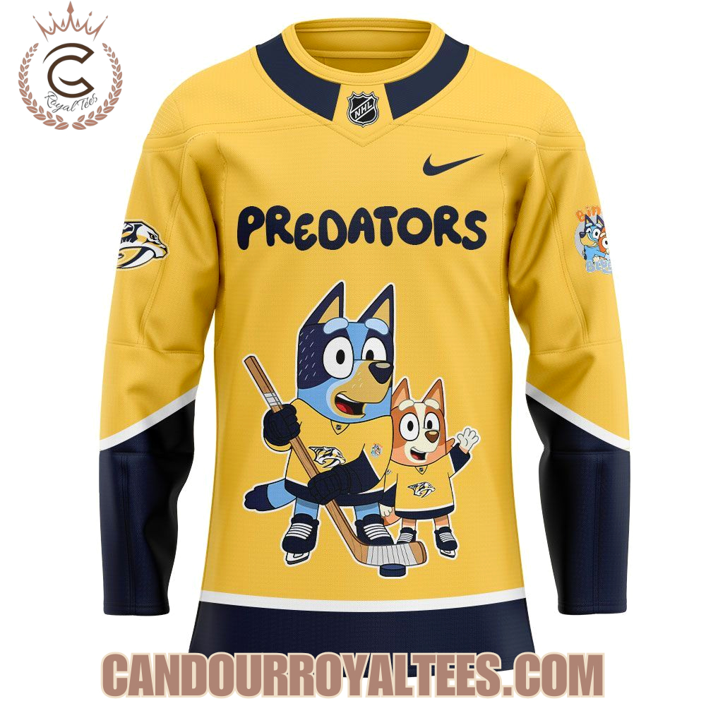 Nashville Predators Bluey and Bingo Jersey Nashville Predators Bluey and Bingo Jersey