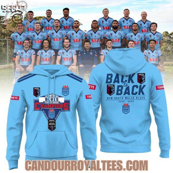 New South Wales Blues Back To Back State Of Origin Champions 2024 – 2025 Tshirt, Hoodie