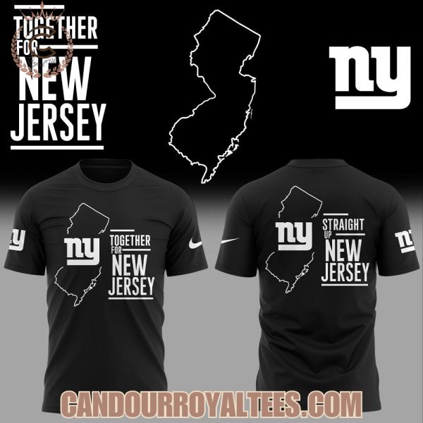 New York Giants Together for New Jersey Straight Up Tshirt