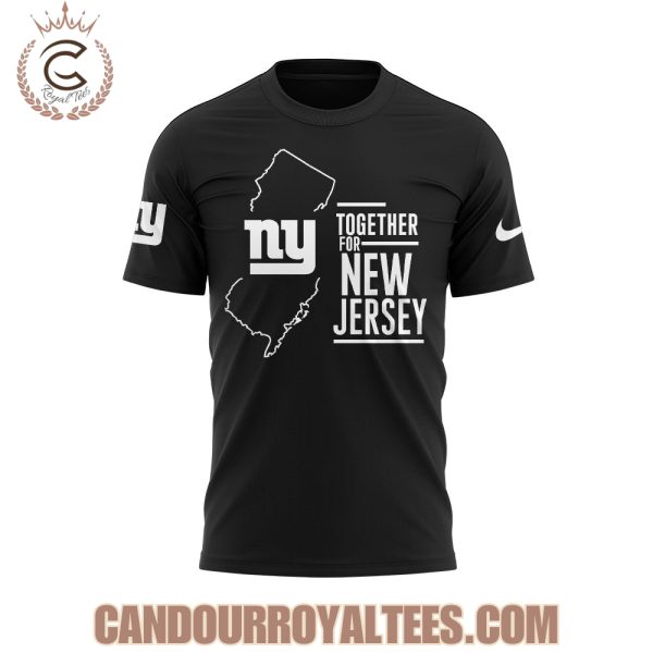 New York Giants Together for New Jersey Straight Up Tshirt