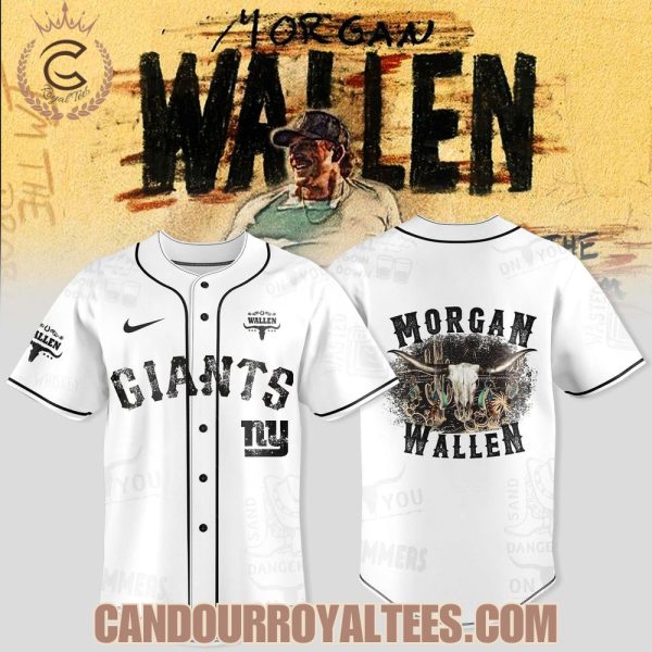 New York Giants x Morgan Wallen tour Merch 2025 Jersey