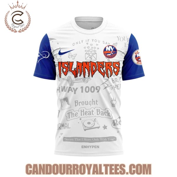 New York Islanders x Enhypen Walk The Line 2025 Signature Tshirt, Hoodie