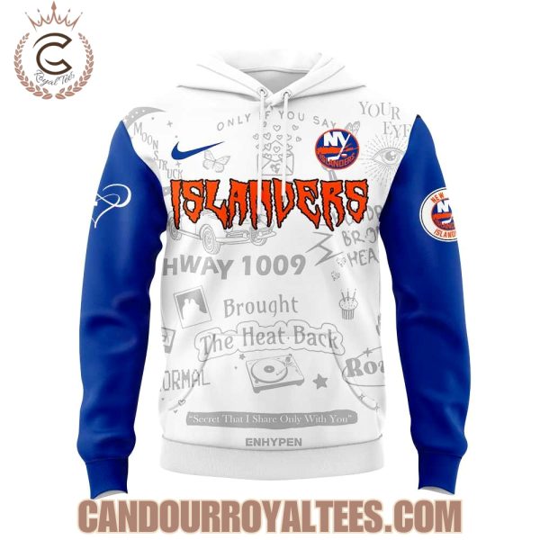 New York Islanders x Enhypen Walk The Line 2025 Signature Tshirt, Hoodie
