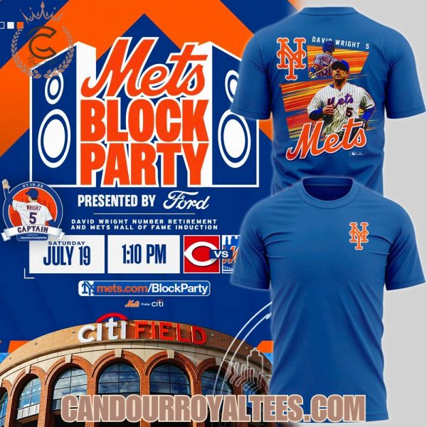 New York Mets Block Party David Wright T-Shirt