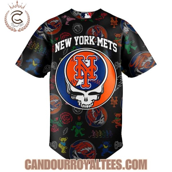 New York Mets Grateful Dead Night Black Jersey