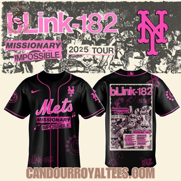 New York Mets x Blink-182 Missionary Impossible Tour 2025 Jersey