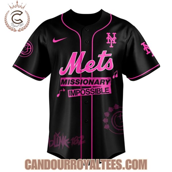 New York Mets x Blink-182 Missionary Impossible Tour 2025 Jersey