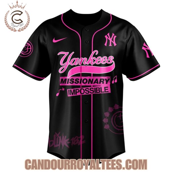 New York Yankees x Blink-182 Missionary Impossible Tour 2025 Jersey
