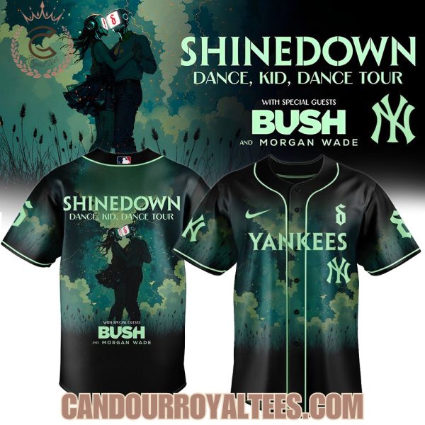 New York Yankees x Shinedown Dance, Kid, Dance Tour Merch 2025 Baseball Jersey