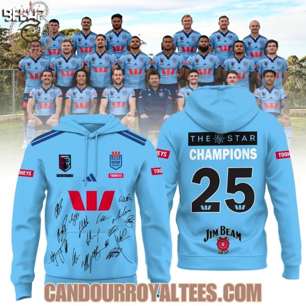 NSW Blues State Of Origin 2025 Champions Hoodie