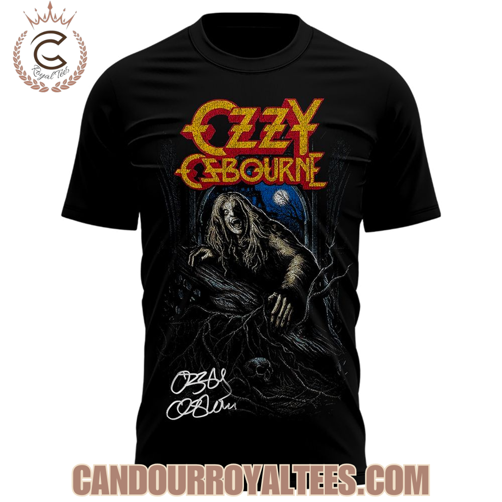 Ozzy Osbourne Bark at the Moon Vintage Album Signature T-Shirt Ozzy Osbourne Bark at the Moon Vintage Album Signature T-Shirt