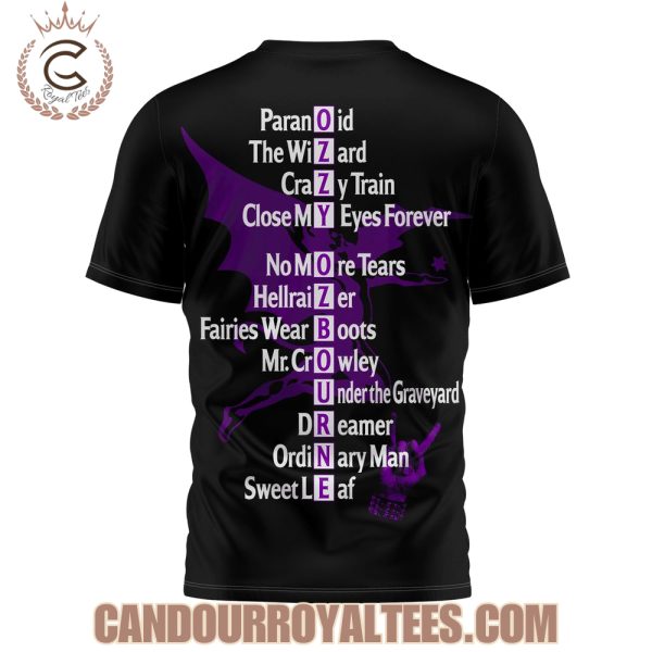 Ozzy Ozbourne Rest In Peace Godfather 1948-2025 Thank You For The Memories T-Shirt