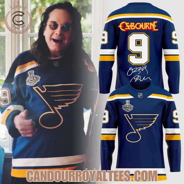 Ozzy Ozbourne x St. Louis Blue Thank You For The Memories Jersey