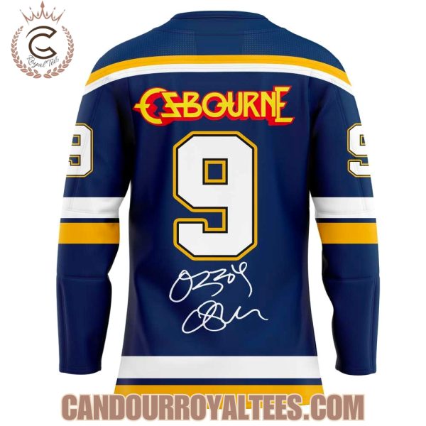 Ozzy Ozbourne x St. Louis Blue Thank You For The Memories Jersey