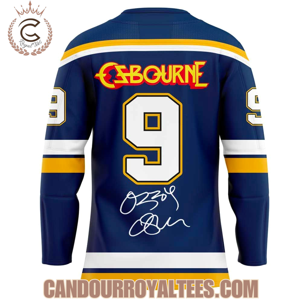 Ozzy Ozbourne x St. Louis Blue Thank You For The Memories Jersey Ozzy Ozbourne x St. Louis Blue Thank You For The Memories Jersey