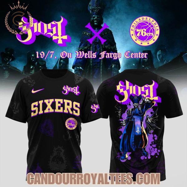 Philadelphia 76ers x Ghost Band World Tour 2025 Tshirt, Hoodie