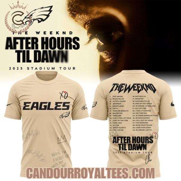 Philadelphia Eagles x The Weeknd After Hours Til Dawn Tshirt