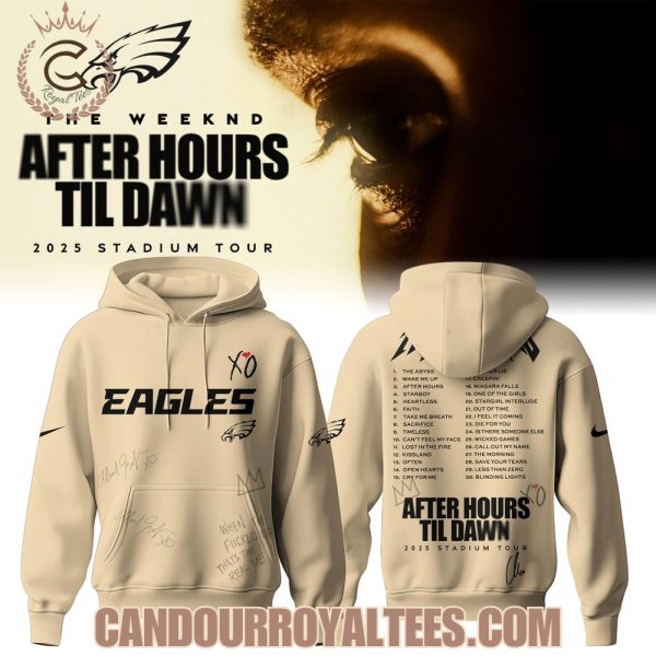 Philadelphia Eagles x The Weeknd After Hours Til Dawn Tshirt