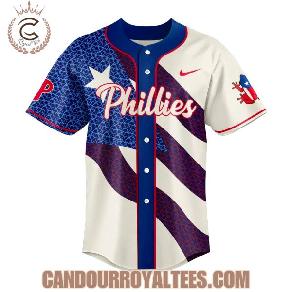 Philadelphia Phillies Puerto Rico Themed Jersey 2025 Jersey