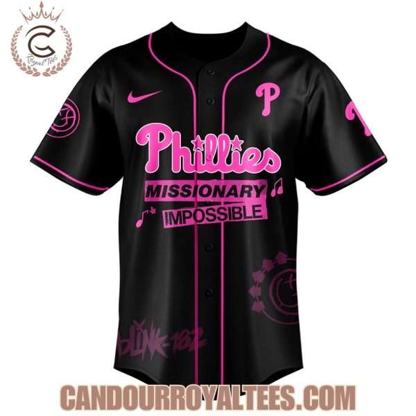 Philadelphia Phillies x Blink-182 Missionary Impossible Tour 2025 Jersey