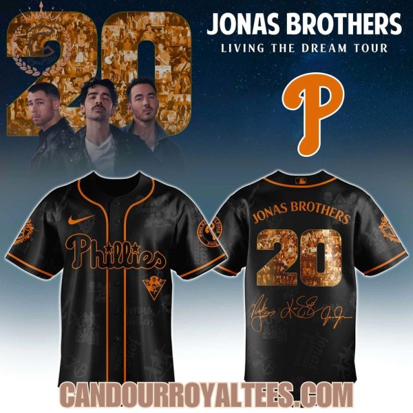 Philadelphia Phillies x Jonas Brothers Living The Dream Tour 2025 Jersey