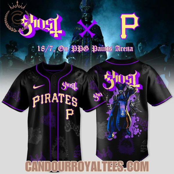Pittsburgh Pirates x Ghost Band World Tour 2025 Baseball Jersey