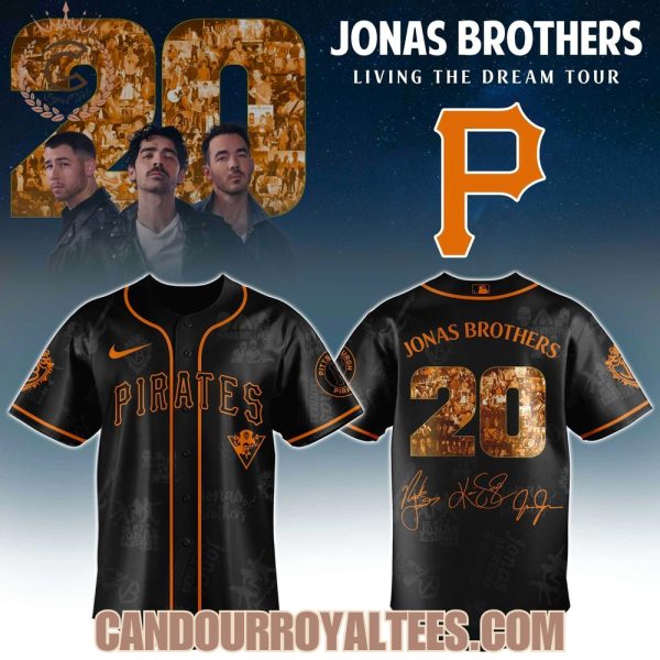Pittsburgh Pirates x Jonas Brothers Living The Dream Tour 2025 Jersey