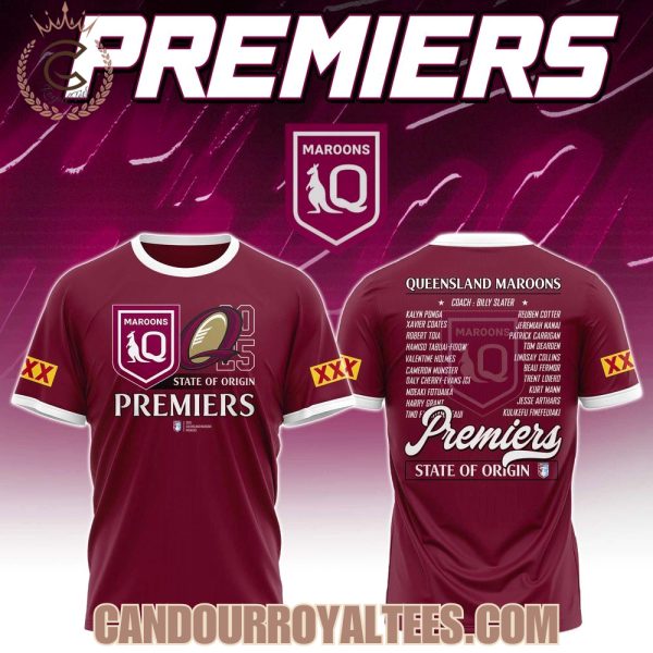 Queensland Maroons 2025 Premiers State Of Origin Tshirt, Hoodie