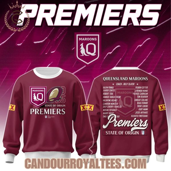 Queensland Maroons 2025 Premiers State Of Origin Tshirt, Hoodie