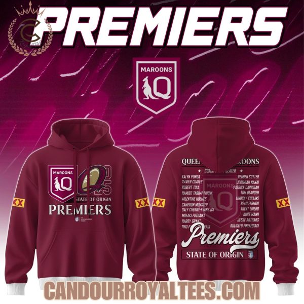 Queensland Maroons 2025 Premiers State Of Origin Tshirt, Hoodie