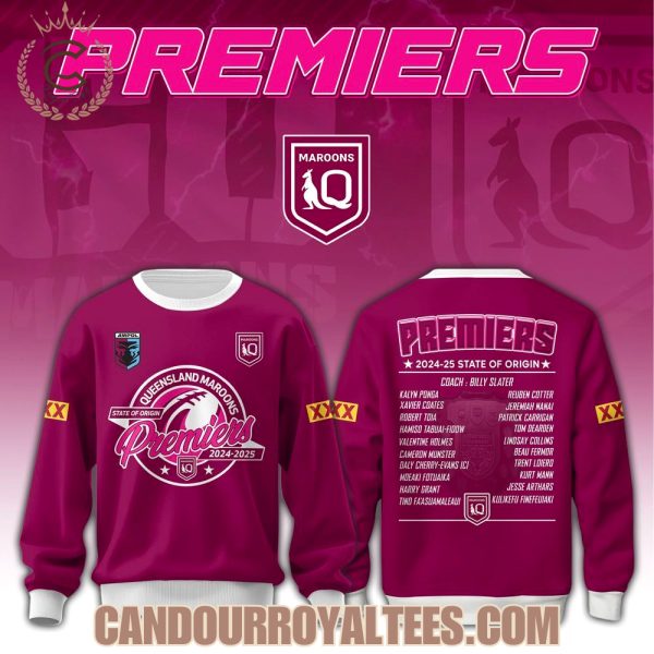 Queensland Maroons Premiers 2024-25 State Of Origin Tshirt, Hoodie