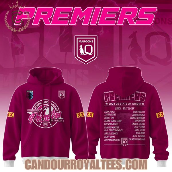 Queensland Maroons Premiers 2024-25 State Of Origin Tshirt, Hoodie