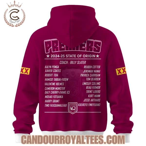 Queensland Maroons Premiers 2024-25 State Of Origin Tshirt, Hoodie