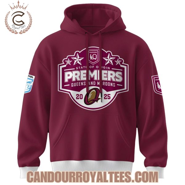 Queensland Maroons State of Origin Premiers 2025 Hoodie