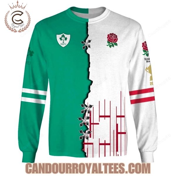 Red Roses England Rugby x Ireland Rugby Hoodie