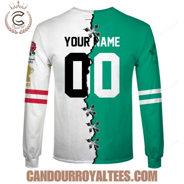 Red Roses England Rugby x Ireland Rugby Hoodie